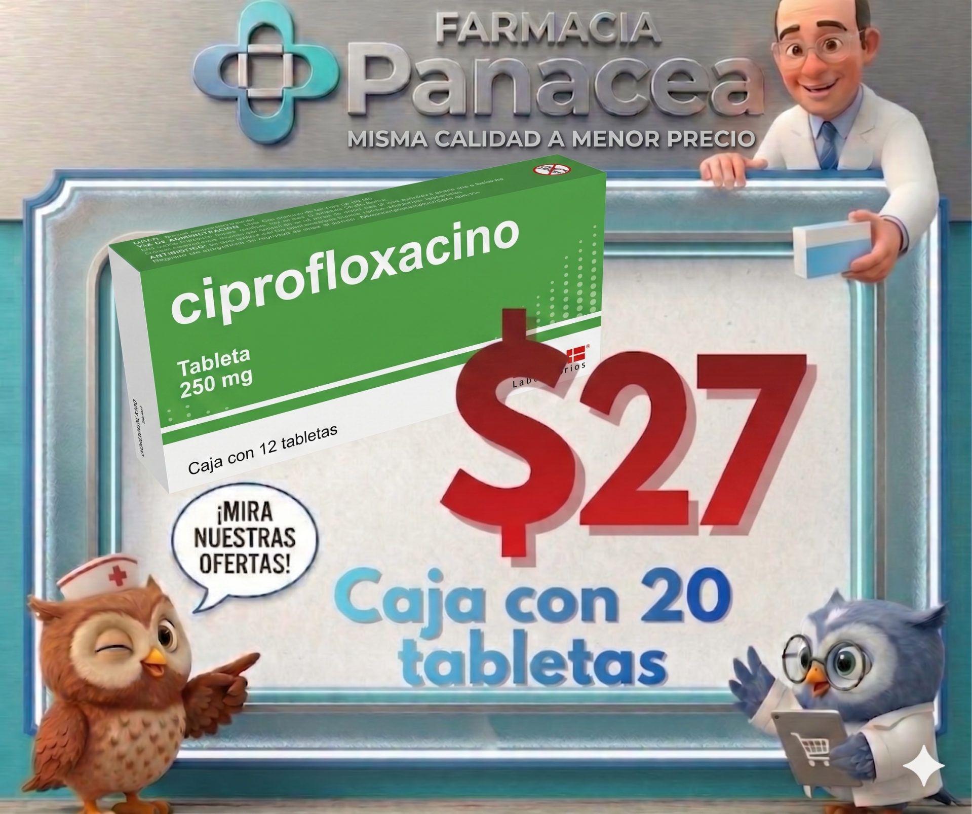CIPROFLOXACINO 250 mg
