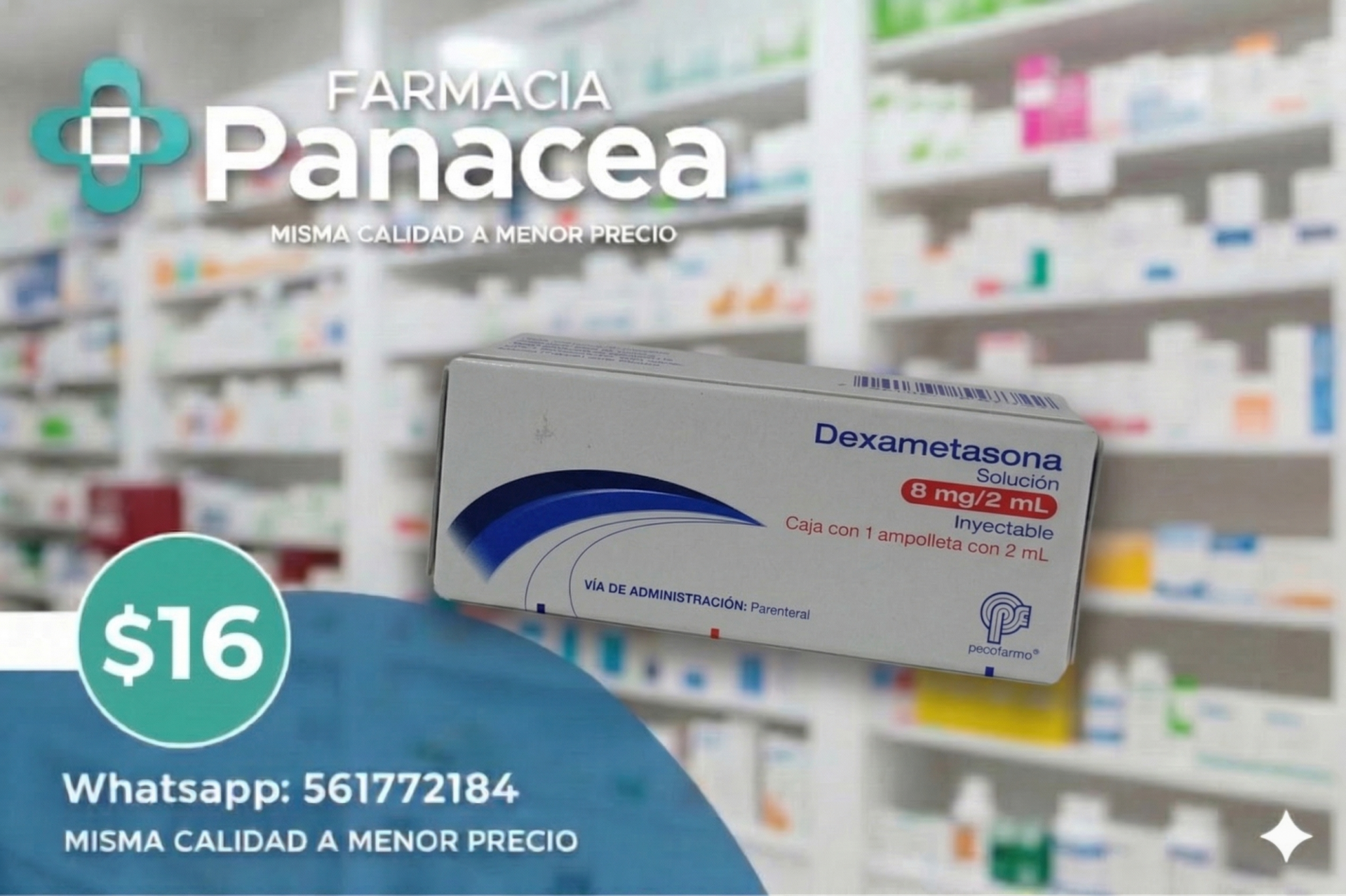 DEXAMETASONA 8 mg, 2 ml