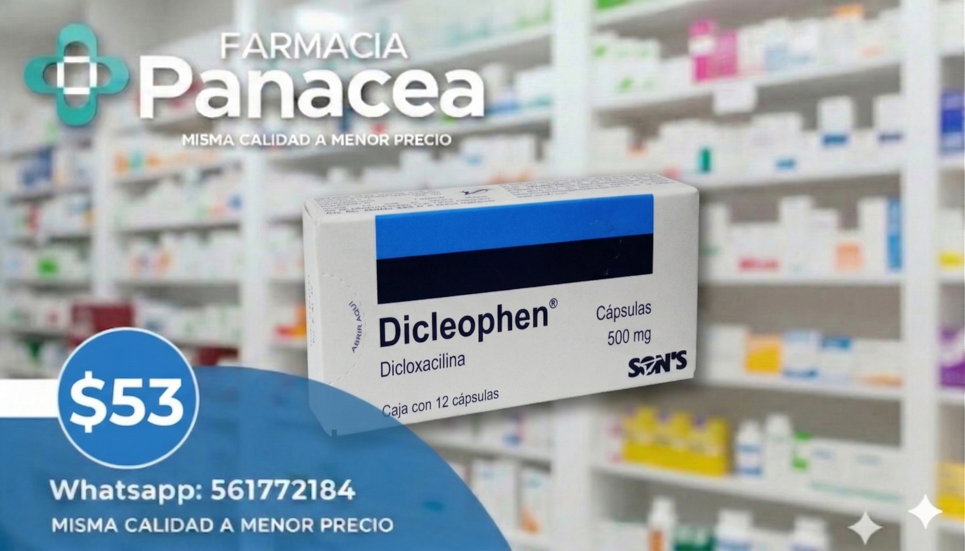 DICLOXACILINA 500 mg