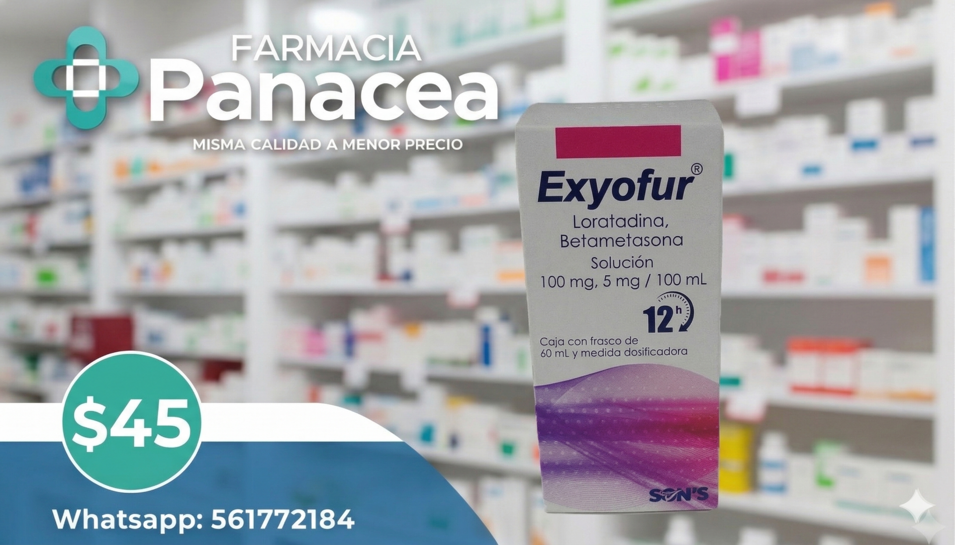 LORATADINA, BETAMETASONA 100 mg, 5 mg, 100 ml