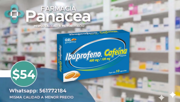 IBUPROFENO, CAFEÍNA 400 mg, 100 mg