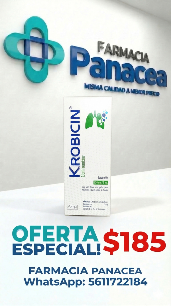 CLARITROMICINA 250 mg/5 ml