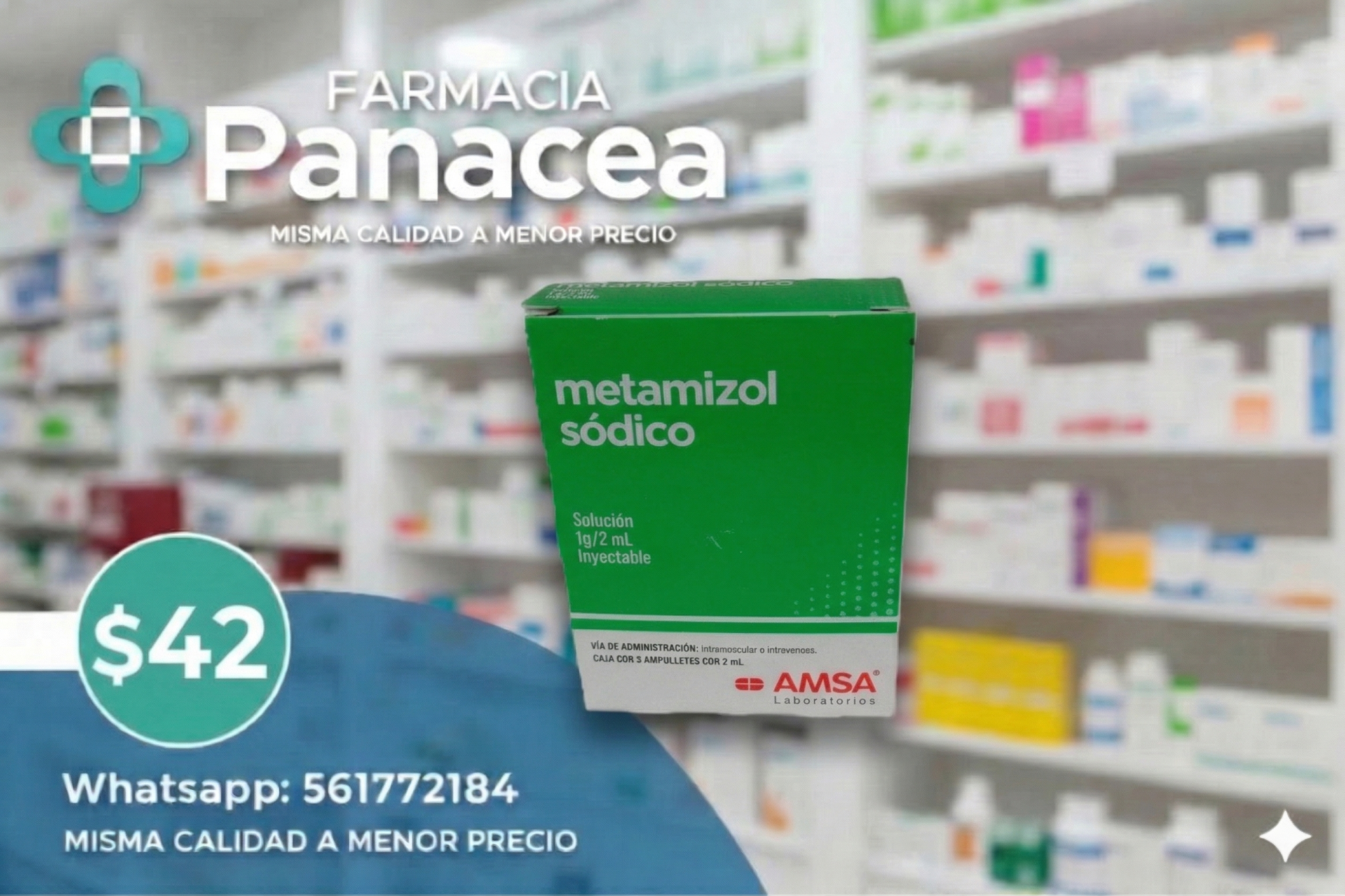 METAMIZOL SODICO 1 g/2 ml