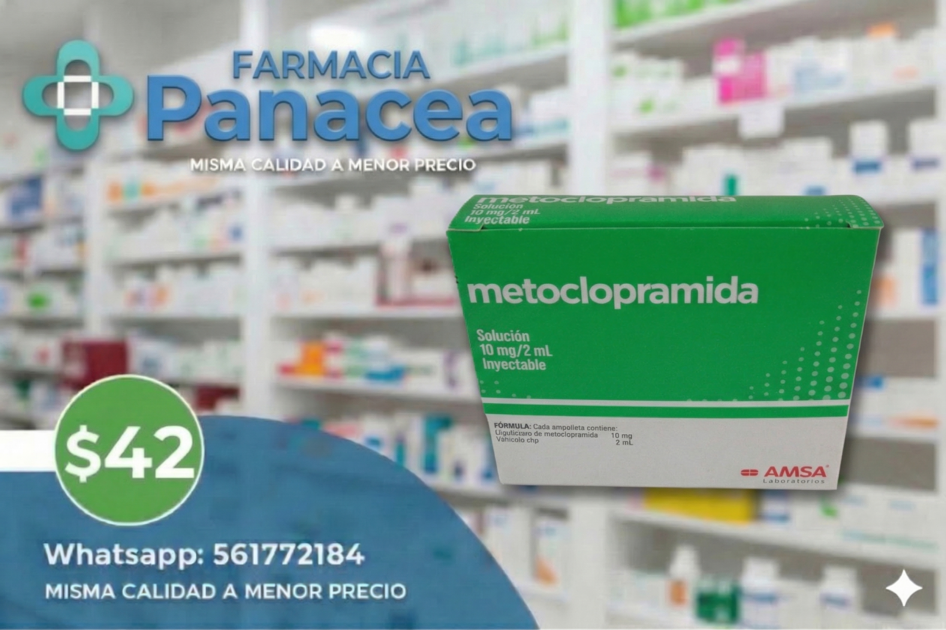 METOCLOPRAMIDA 10 mg/ 2 ml
