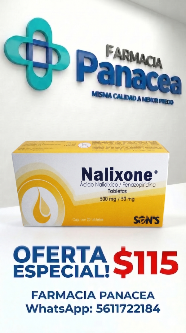 ÁCIDO NALIDÍXICO/FENAZOPIRIDINA 500 mg/50 mg