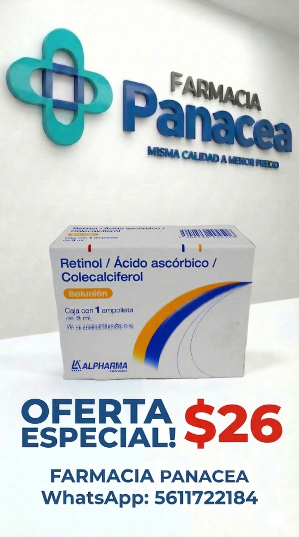 RETINOL, ÁCIDO ASCÓRBICO, COLECALCIFEROL 3 ml