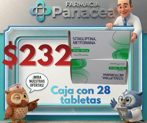 SITAGLIPTINA, METFORMINA 50 mg/850 mg