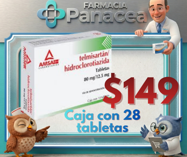 TELMISARTAN, HIDROCLOROATIZIDA 80 mg/12 mg