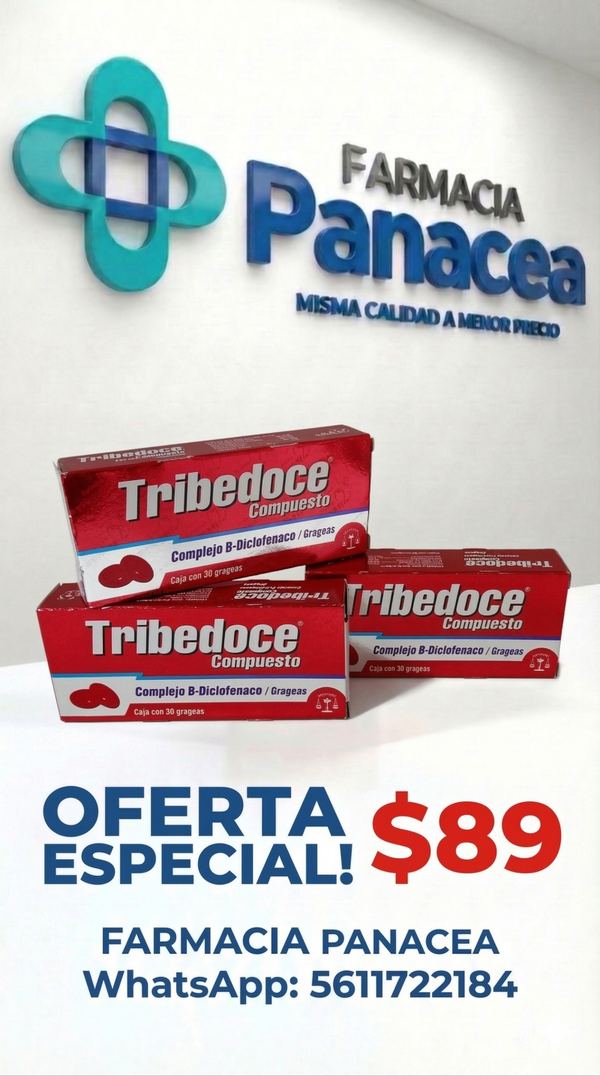 TRIBEDOCE COMPUESTO 50 mg/50 mg/50 mg/ 1 mg/1 grangea