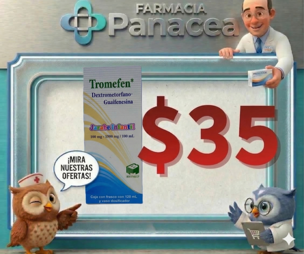 DEXTROMETORFANO, GUAIFESINA INFANTIL 100-1500 mg/100 ml