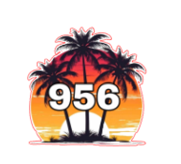 956 SUNSET VYNIL STICKER
