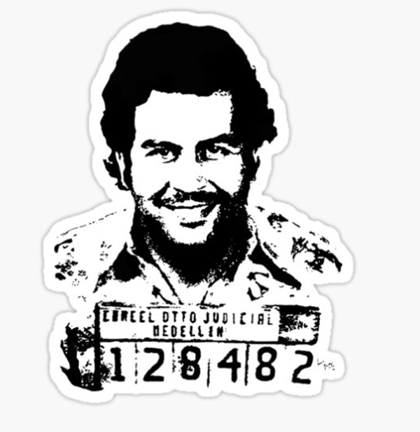 PABLO ESCOBAR PRISON SHOT VYNIL STICKER