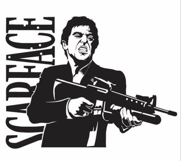 SCARFACE VYNIL STICKER