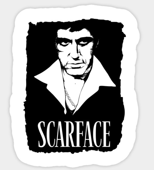 SCARFACE4 VYNIL STICKER
