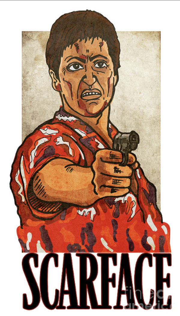 SCARFACE6 VYNIL STICKER