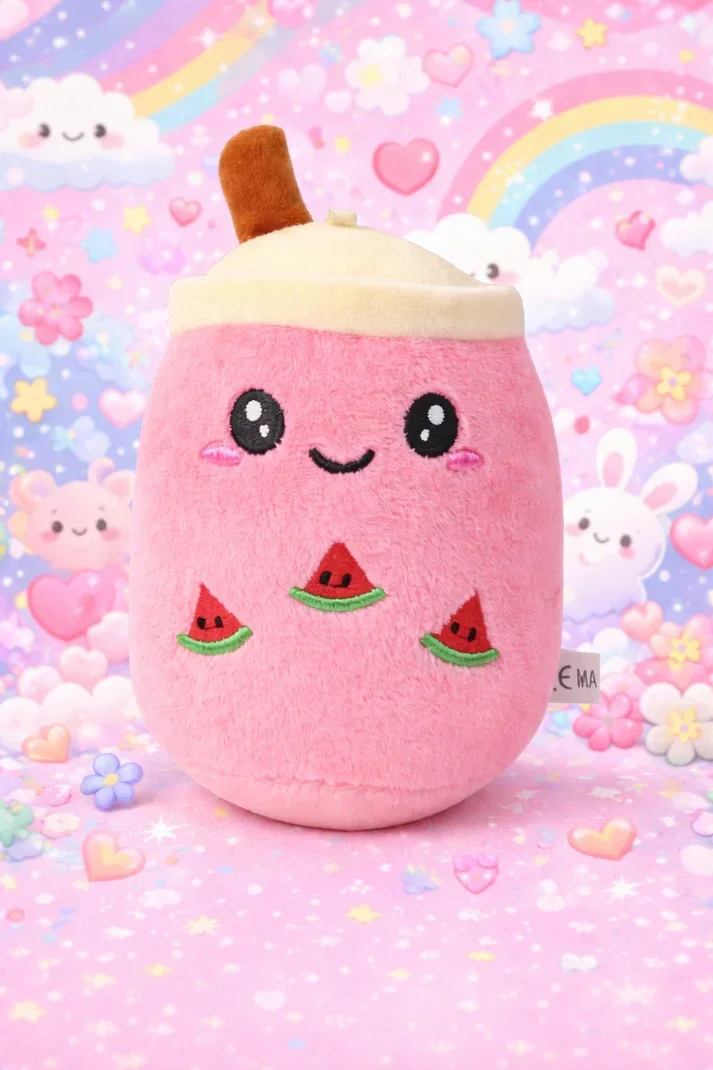 🍉🧋✨ Porte-clé Bubble Tea Pastèque 💚🌈