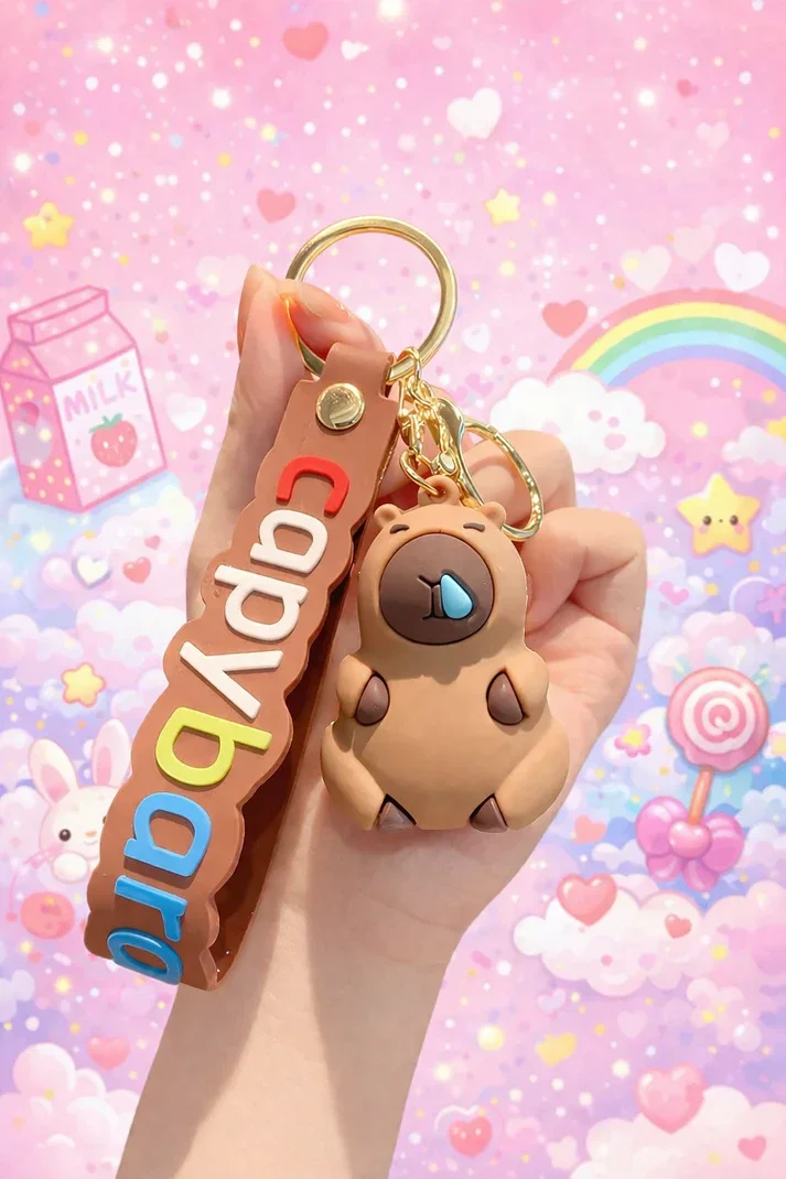 🐹💧✨ Porte-clé Capybara Goutte au Nez 💙❄️