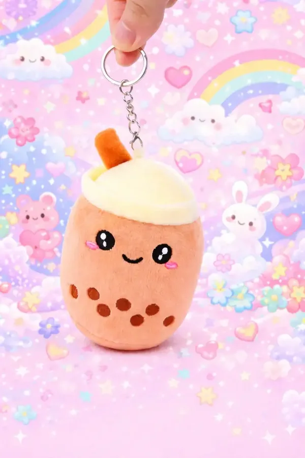 🧋✨ Porte-clé Bubble Tea aux Boules de Tapioca 🤎💫
