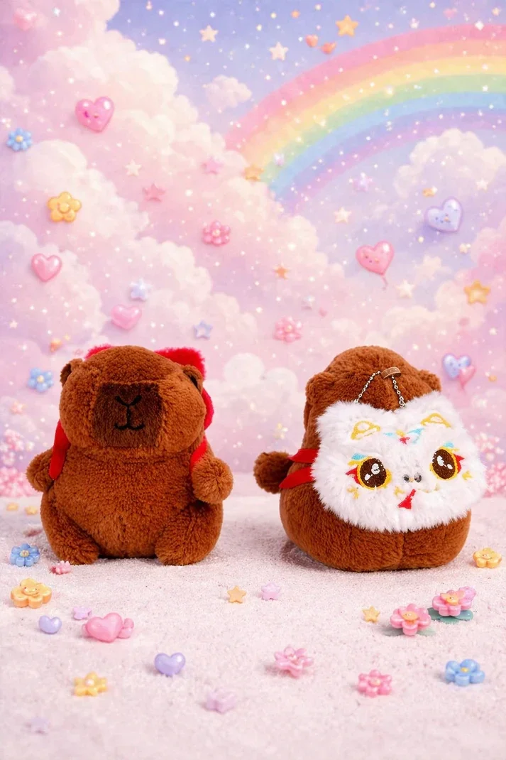 Porte clé Capybara sac à dos Neko