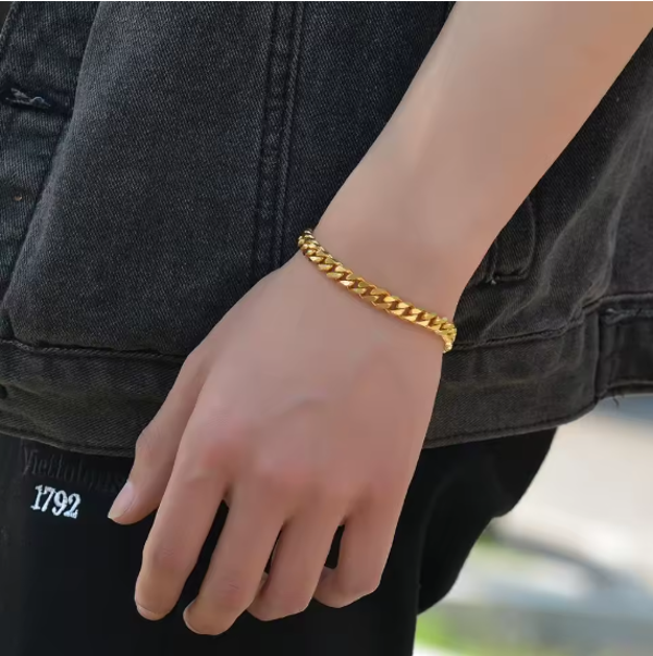 Bracelet cubain 16cm