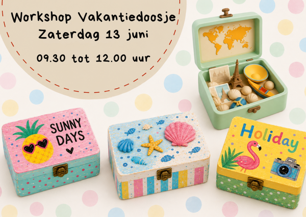 Workshop - Vakantiedoosje