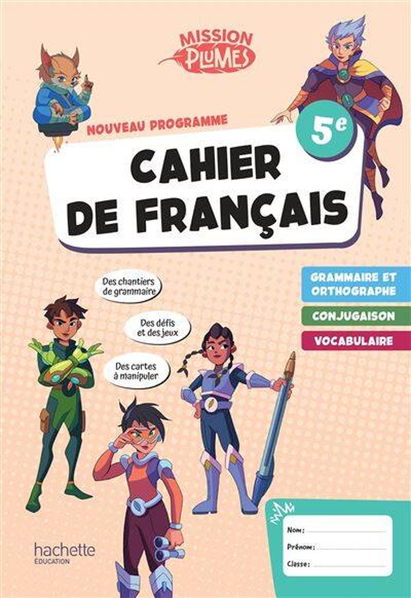 Mission Plumes 5e - Cahier élève Edition 2026