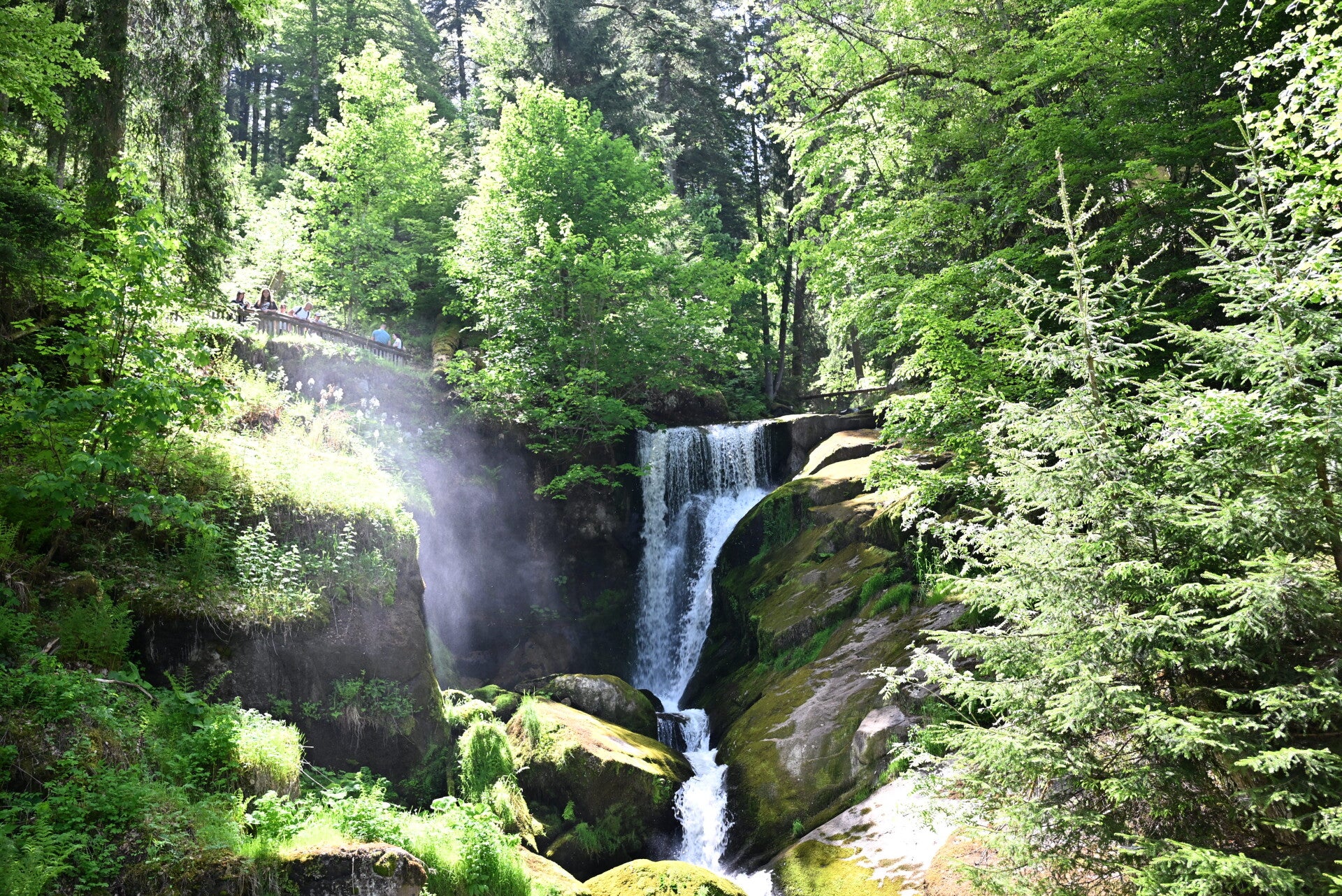 Doppelter Wasserfall