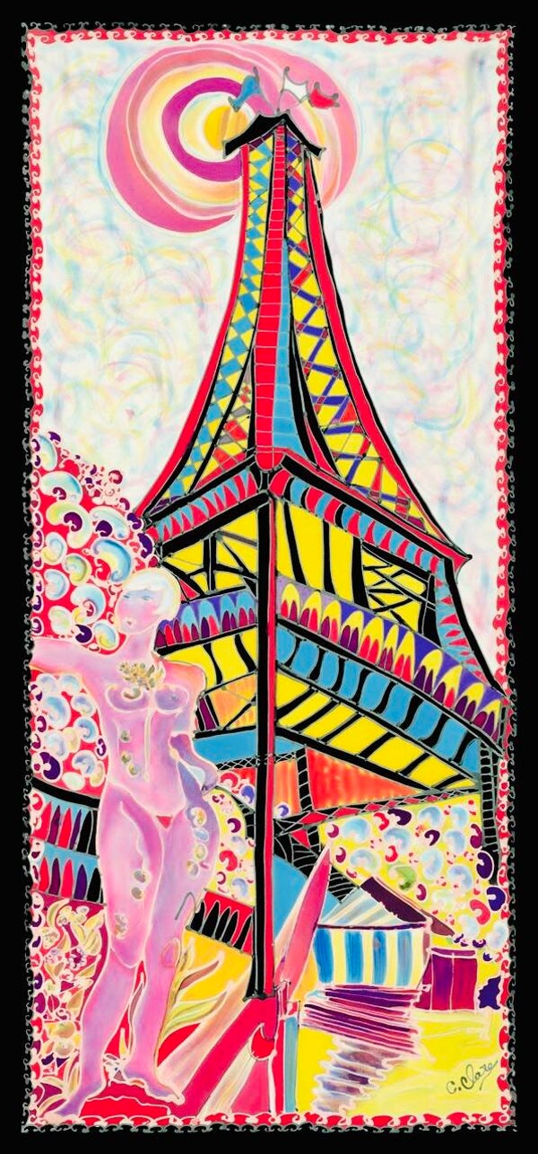 Foulard Tour Eiffel  (60 x 120 cm)