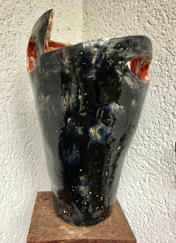 Vase vintage année 70, 32 x 10 x 20 cm , pièce unique