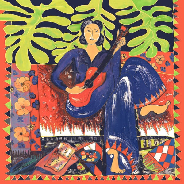 Foulard la musicienne  (90 x 90 cm)