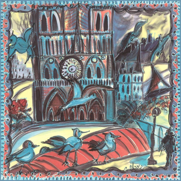 Foulard Notre Dame de paris (90 x 90 cm)