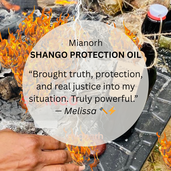 Potent Shango Protection Oil — Divine Shielding & Spiritual Justice
