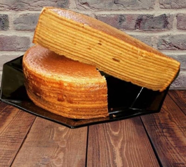 Spekkoek Vierkantje met fruitsmaak (22 x 22 cm)