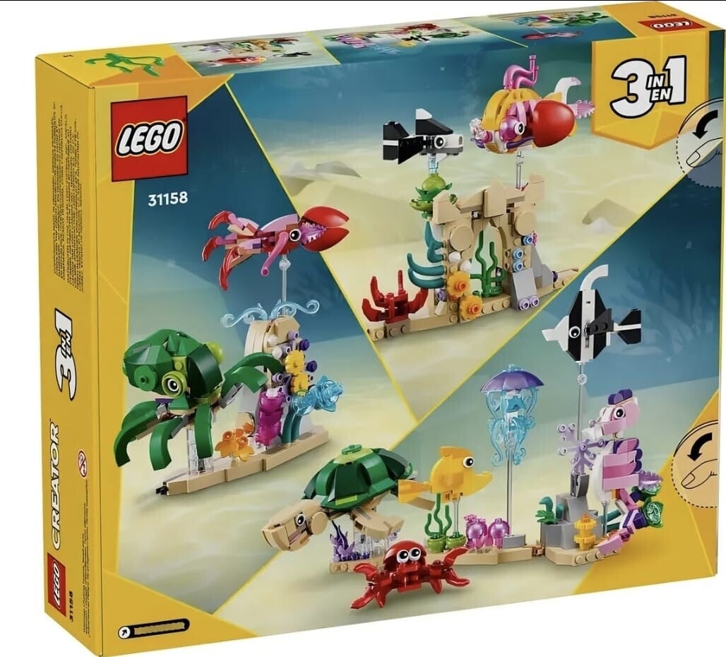 LEGO CREATOR 3 EN 1 ANIMALES MARINOS 31158
