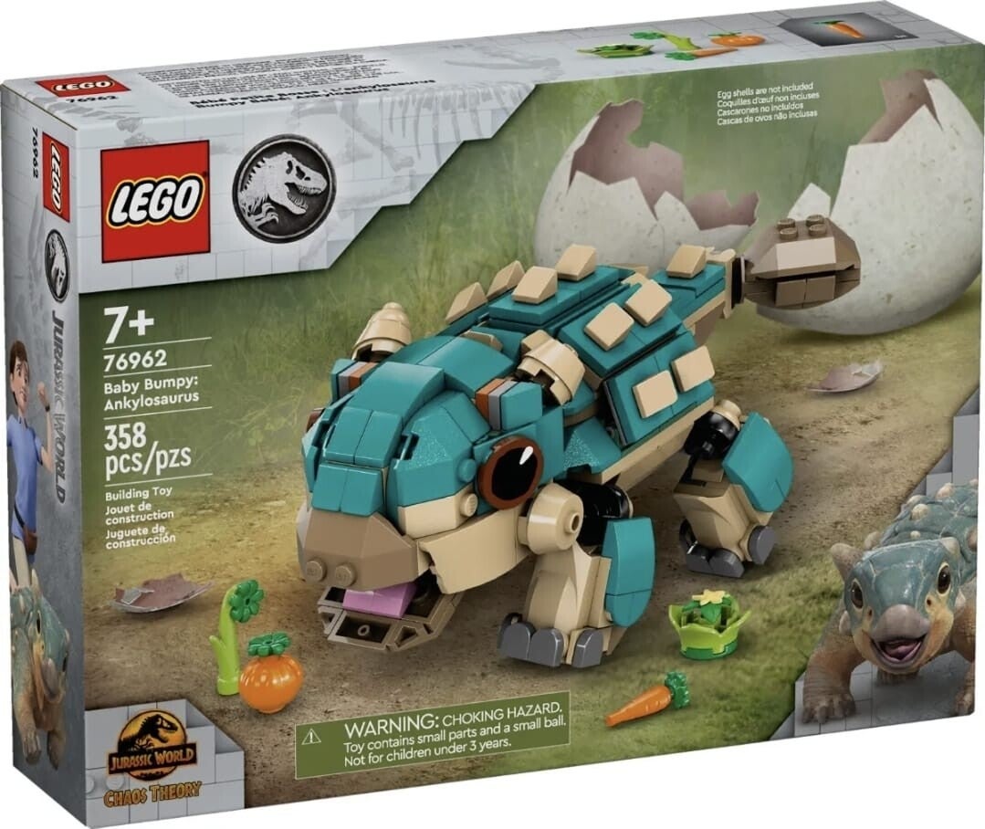 LEGO JURASSIC WORLD BUMPY ANKYLOSAURUS 76962