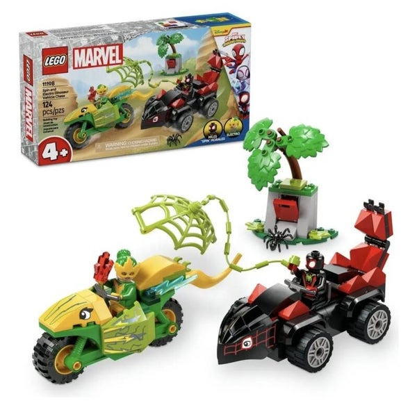 LEGO MARVEL SPIDEY, SPIN, ELKTRO VEHICULOS DINOSAURIO