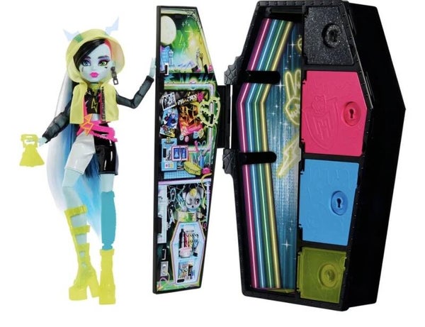 MONSTER HIGH MUÑECA SKULLTIMATES SUSTOS NEON FRANKIE