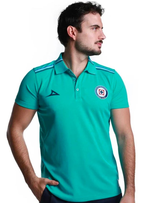 PLAYERA TIPO POLO CRUZ AZUL PIRMA 2025/2026