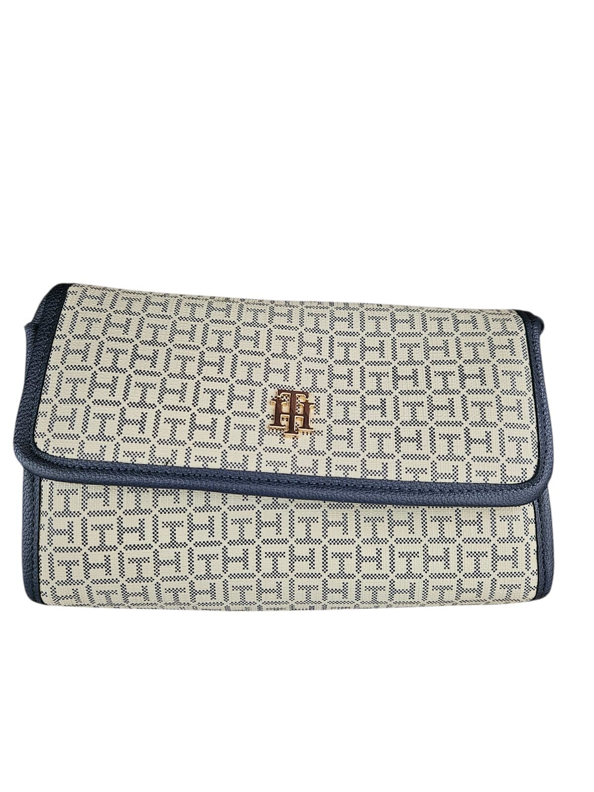 BOLSA CLUTCH TOMMY HILFIGER MONOGRAMA SABRINA