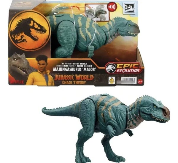 JURASSIC WORLD MAJUNGASAURUS RUGIDOS INSTINTOS MATTEL