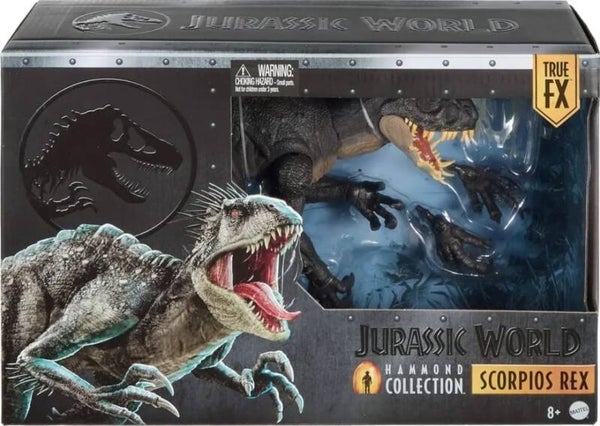 JURASSIC WORLD SCORPIO REX HAMMOND COLLECTION MATTEL