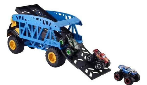 HOT WHEELS MONSTER TRUCKS TRANSPORTADOR MATTEL
