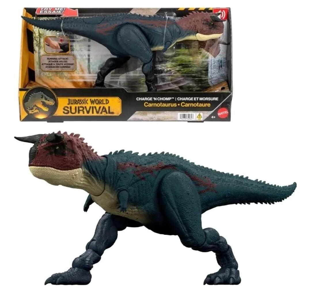 CARNOTAURUS JURASSIC WORLD SURVIVAL CHARGE CHOMP