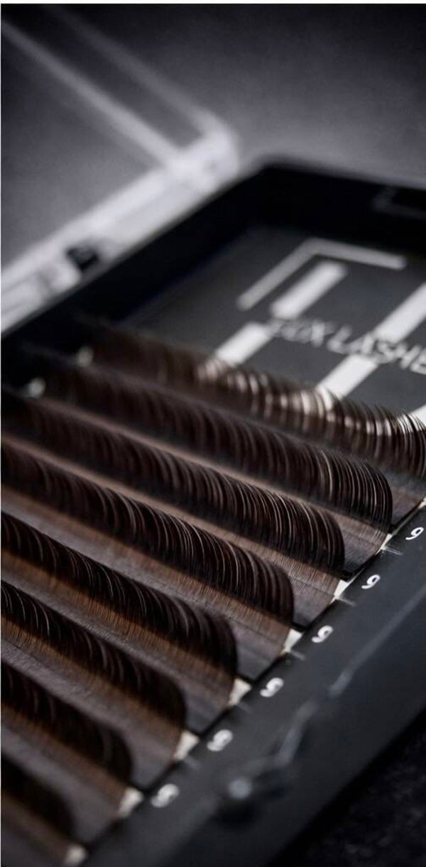 DARK CHOCOLATE BROWN lashes 0.07 CC curl
