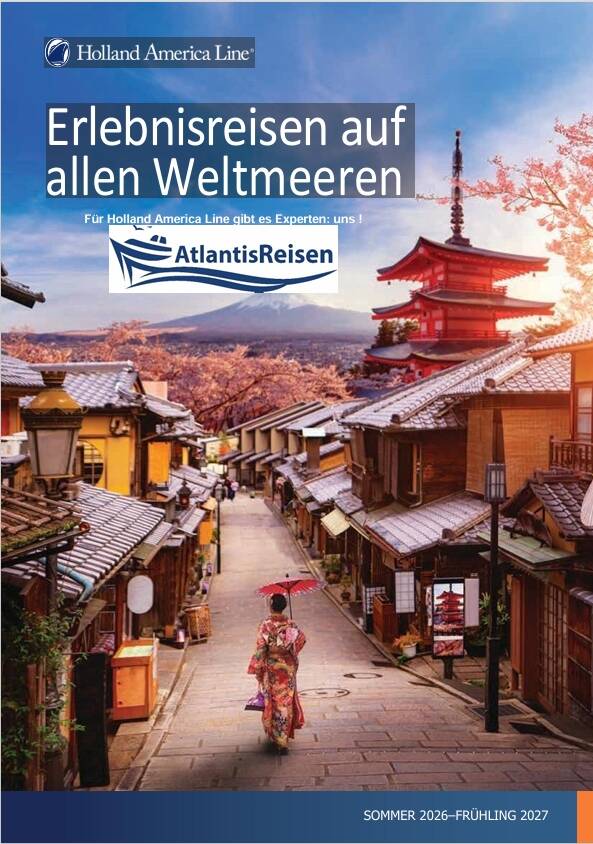 Katalog Holland America Line | www.atlantisreisen.com
