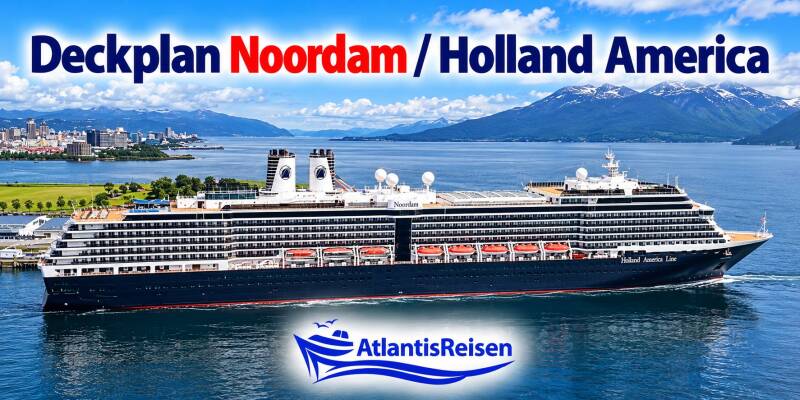 Deckplan Noordam  Holland America Line | www.atlantisreisen.com