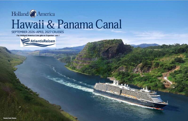Hawaii Panamakanal Katalog Holland America Line | www.atlantisreisen.com