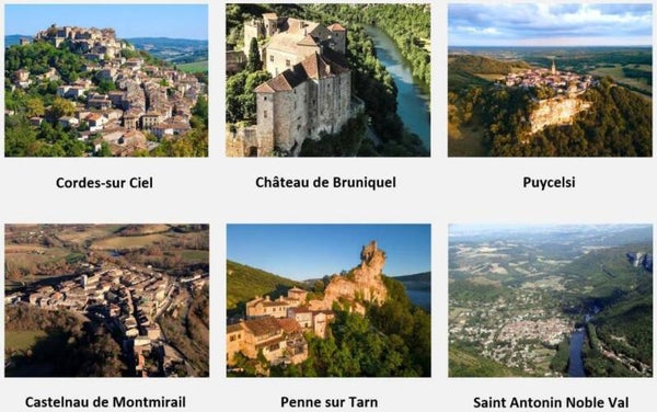 Le vol circuit touristique "Bastides et Châteaux du Tarn" en ULM Savage