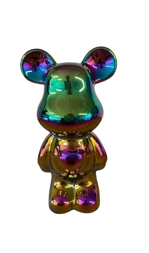 Keramieken beer 18cm kleurrijk