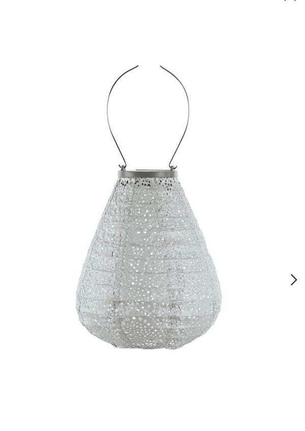 Lumiz Solar Lampion Paisley Tulip - 20cm - Zilver